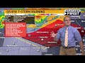Destructive 100mph storm hits Cedar Rapids live on TV (KGAN-TV July 28, 2023)