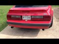 Mustang Lx Flowmaster exhaust idle