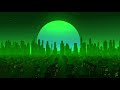 Screensaver Sinth City Green - Looped Animation Background