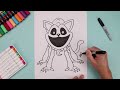 How To Draw Monster CatNap | Poppy Playtime