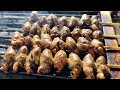 통째로 꽂았네 / 소소한 불쇼 / 육즙가득 / 염통꼬치 / chicken heart skewer / skewered food /  korean street food