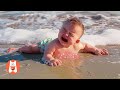 Si Te Ries Pierdes🤣Momentos Divertidos de Bebés en La Playa #3 | Videos de Risa