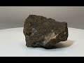 Anapaite crystals, Psilomelane in a cavity in sedimentary iron ore rock