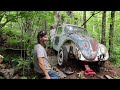 ABANDONED Car Rescued From Woods After 50 Years - 1960 VW Beetle | 4 Full Restoration