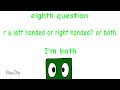 Green has some questions so he can know you guys better :) (the audio is not mine)