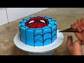 How To make Spider-Man face cake by Zia Food secrets