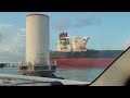 Big ship in Port Aransas Texas