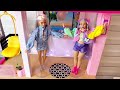 21 Minutes Satisfying with Unboxing Cute Pink Barbie Dreamhouse (BIG SET) | ASMR Toys