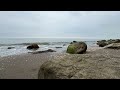 Sleeping with gentle waves in front of the beach, a scene of unique beauty of the sea