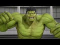 Hulk and Green Captain America vs Red Hulk and Red Captain America - MARVEL VS. CAPCOM: INFINITE