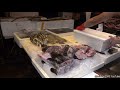 Seafood and Fish in Hong Kong Amazing Wet Markets. World Food and Street Food