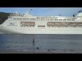 Two Cruise Ships Leaving Port Chalmers