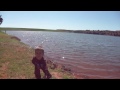 Nate and Dad Fishing at Crowder Lake