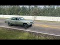 383 Chevy Nova burning out on launch !