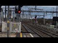 GWR Class 800 & 802 units departing Didcot on electric power