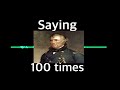 (🚨LOUD🚨) Saying Zachary Taylor 100 Times!
