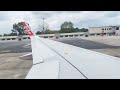Very Fast Landing of AirAsia at Johor Bahru Airport from Kuching
