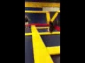 Flip combination on a trampoline at Skyhigh Sports