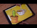 Cactus & Coffee 🌵☕️ Illustration with iPad Pro