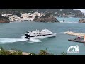 Ponza! Partenza nave Don Francesco per Formia con meteo avverso e mare mosso.