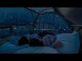 Rain Sounds on Camping Car Window - Heavy Rain at Night to Sleep Well and Beat Insomnia