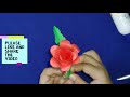 Easy Paper Rose Flower | DIY Rose Flower Making Tutorials|