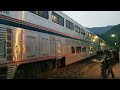 Amtrak Empire Builder 7 / 27 arrives a bit ahead of schedule in West Glacier Montana 8/5/2023