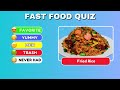 Rank Fast Food from Favorite to Trash 🍕 | Quiz  Challenge |