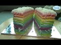 rainbow cake | bolu kukus pelangi