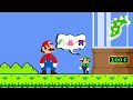 Super Mario Bros. but Mario and 999 Tiny Mario put LAVA in Peach Giant BUTT | Game Animation