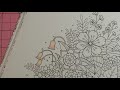 World of Flowers Color Along with Prismacolor Part 1