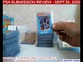 PSA Submission Review - Quarterly 49 card order sent 9 30 20...Mike Trout galore