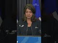 Danielle Smith emotional while speaking about Jasper