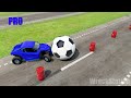 NOOB vs PRO vs HACKER #62 (Football edition) - Beamng drive