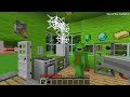 JJ and Mikey HIDE from MARIO in Minecraft Maizen Security House