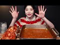 SUB)5 Spicy Jin Ramyeon with Eggs and Kimchi Mukbang ASMR