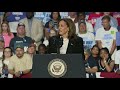 Kamala Harris speaks at campaign rally in Charlotte