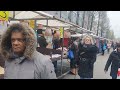 The cheapest street market in Holland, the Netherlands.