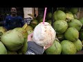 The man who cuts coconuts most powerfully - Cambodian street food