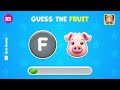 Guess The Fruit By Emoji 🍉🍌🍇| Quiz Buddy |