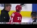 Dylan Larkin Takes A Swing At Mathieu Joseph After Hit Into The Boards