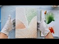 [텍스처 아트]🌈젤스톤 그라데이션 백드롭 페인팅 / 톱니 스크레퍼로 감각적인 인테리어 그림 만들기