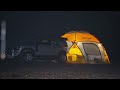 ⭐FIVE-STAR TENT? ☔MAXIMAL Camping In the Winter Rain | Land Rover DEFENDER