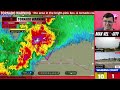 🔴 BREAKING Tornado On The Ground - Tornadoes, Huge Hail Likely - With Live Storm Chasers