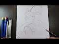 Hanuman and Ram outline tutorial#art #drawing #sketch @SouravjoshiArts