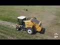 Round Baling Hay on the North Dakota Rolling Prairies