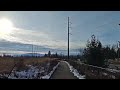 Riding my E bike on a nice December day