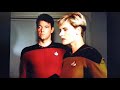 Videos are taken inside and outside of the Enterprise, but Data has still to record TNG