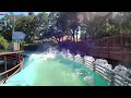 Stanley Falls Flume 4K Front Seat POV - Busch Gardens Tampa Bay