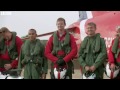 Lewis Hamilton and David Coulthard fly with the Red Arrows